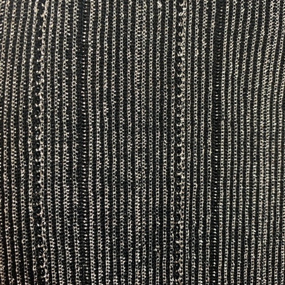 VTG Glam Silver  Metallic Maxi Dress Lined Body-con Formal Tagged SZ 13 Sparkle - Picture 15 of 16